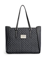 GUESS Women's Pompano Quilted Denim Tote