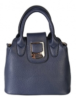 Diophy Ladies Fashion Mini Satchel Structured Handbag XB-2341 (Blue)