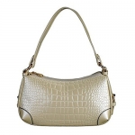 TAWILL Women's Baguette Handbags Crossbody Alligator PU Leather Ivory
