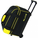 Elite Bowling Basic Double Roller Bowling Bag (Black/Yellow)