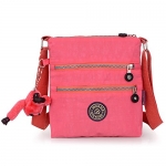 New Fashion Lady Handbag Shoulder Bag Tote Purse Nylon Women Messenger Hobo Bag (Pink)