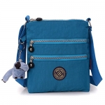 New Fashion Lady Handbag Shoulder Bag Tote Purse Nylon Women Messenger Hobo Bag (Black) (Blue)