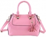 Heshe Ladies Genuine Leather Fashion Designer Tote Cross Body Shoulder Bag Handbag (Pink)