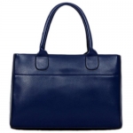 BEIER® X3 Womens Leather Lady Tote Shoulder Handbag Purse Bag (blue)