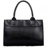 BEIER® X3 Womens Leather Lady Tote Shoulder Handbag Purse Bag (black)