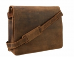 Visconti Leather Distressed Messenger Bag Crossbody 18548-HARVARD (Oil Tan)