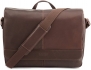 Kenneth Cole Reaction Columbian Leather Messenger Bag in Brown