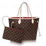 Authentic Louis Vuitton Neverfull MM Monogram Canvas Cherry Handbag Article:M41177