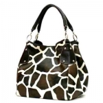 FASH Giraffe Print Faux Leather Tote Handbag-women Hand Bag,casual Bag,girls College Bag,shopping Bag
