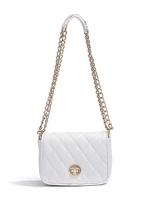 G by GUESS Women's Rox Quilted Cross-Body Bag, WHITE