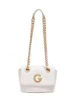 G by GUESS Women's Avah Cross-Body Bag, WHITE