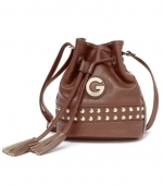 G by GUESS Women's Remy Bucket Bag, COGNAC