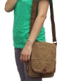 Otium 21223KA Cotton Canvas Cross Body Small Messenger Bag Shoulder Handbag,Khaki