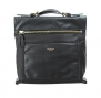 Isaac Mizrahi Designer Handbags: Women's Joan Leather / Nylon Crossbody - Black