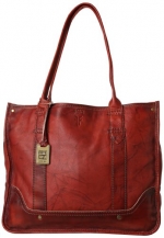 FRYE Campus Shopper Shoulder Bag,Burnt Red,One Size