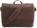 Kenneth Cole Risky Business Messenger Bag, Dark Brown, One Size