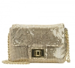 Juicy Couture Beverly Mini G Minaudiere Metal Mesh Evening Bag, Gold