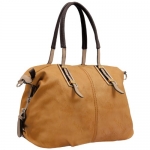 MG Collection ACACIA Caramel Large Everyday Shopper Hobo Bag w/ Shoulder Strap