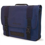 Eco-Friendly Canvas Messenger Bag 17.3-Inch (Blue)
