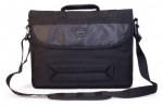 Eco-Friendly Canvas Messenger Bag for 17.3-Inch (Black)