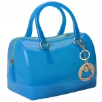 MG Collection JESSIE Top Handle Mini Doctors Style Candy Hand Bag - Blue