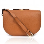 MARCIA Halfmoon Crossbody Bag (tan-brown)