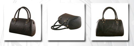 MG Collection tanya black classic alphabet embossed tote style barrel handbag