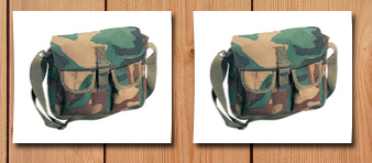 Rothco camouflage ammo shoulder bag,10'x8'x31/2'