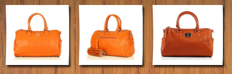 Noble Mount celebrity satchel/handbag orange